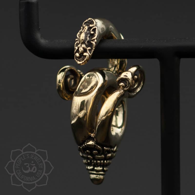 Brass Borneo Swans by Peoples Jewelry - Image 2