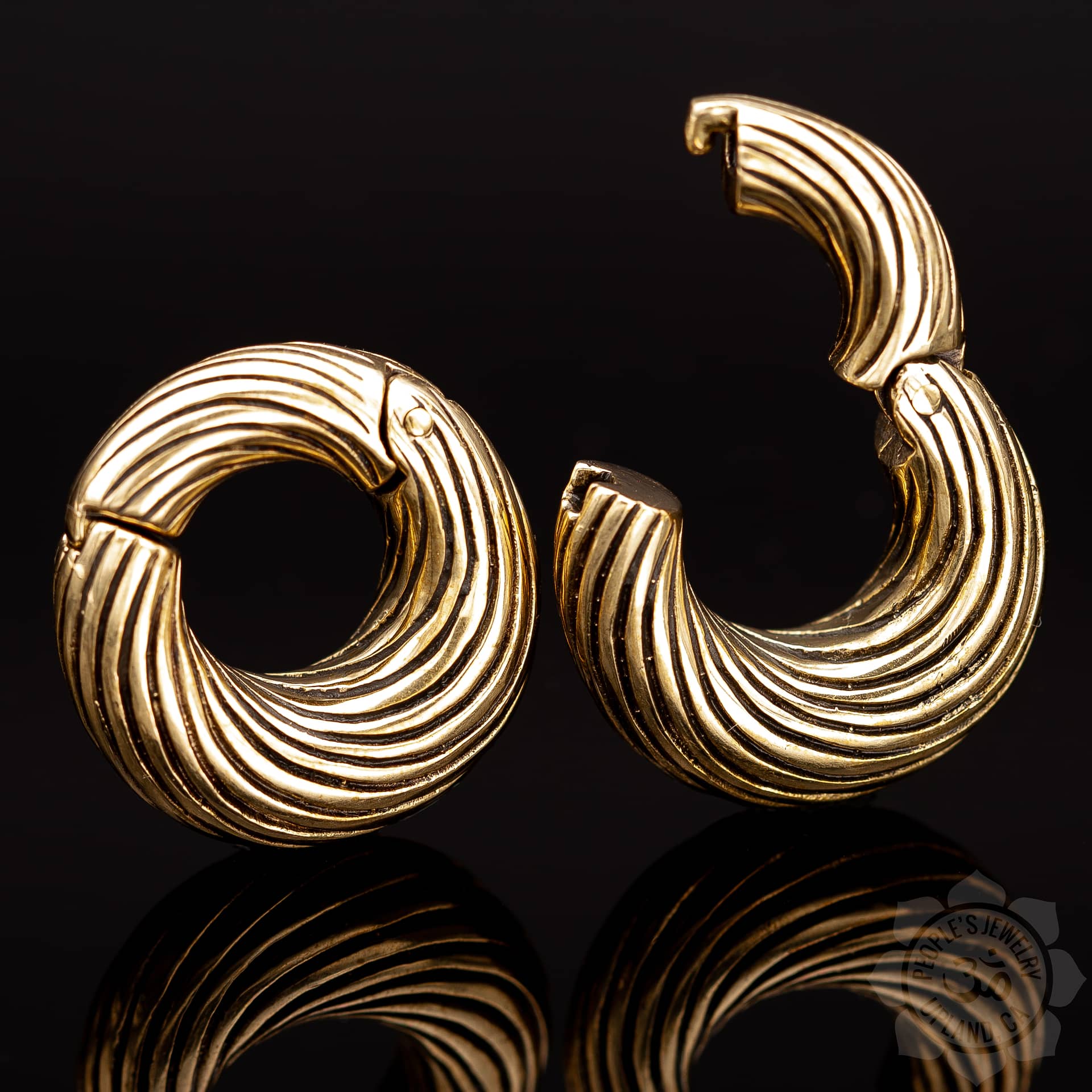 People's Jewelry Brass Spiral Clickers