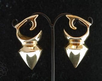 Dayak Brass Ear Weights by People's Jewelry