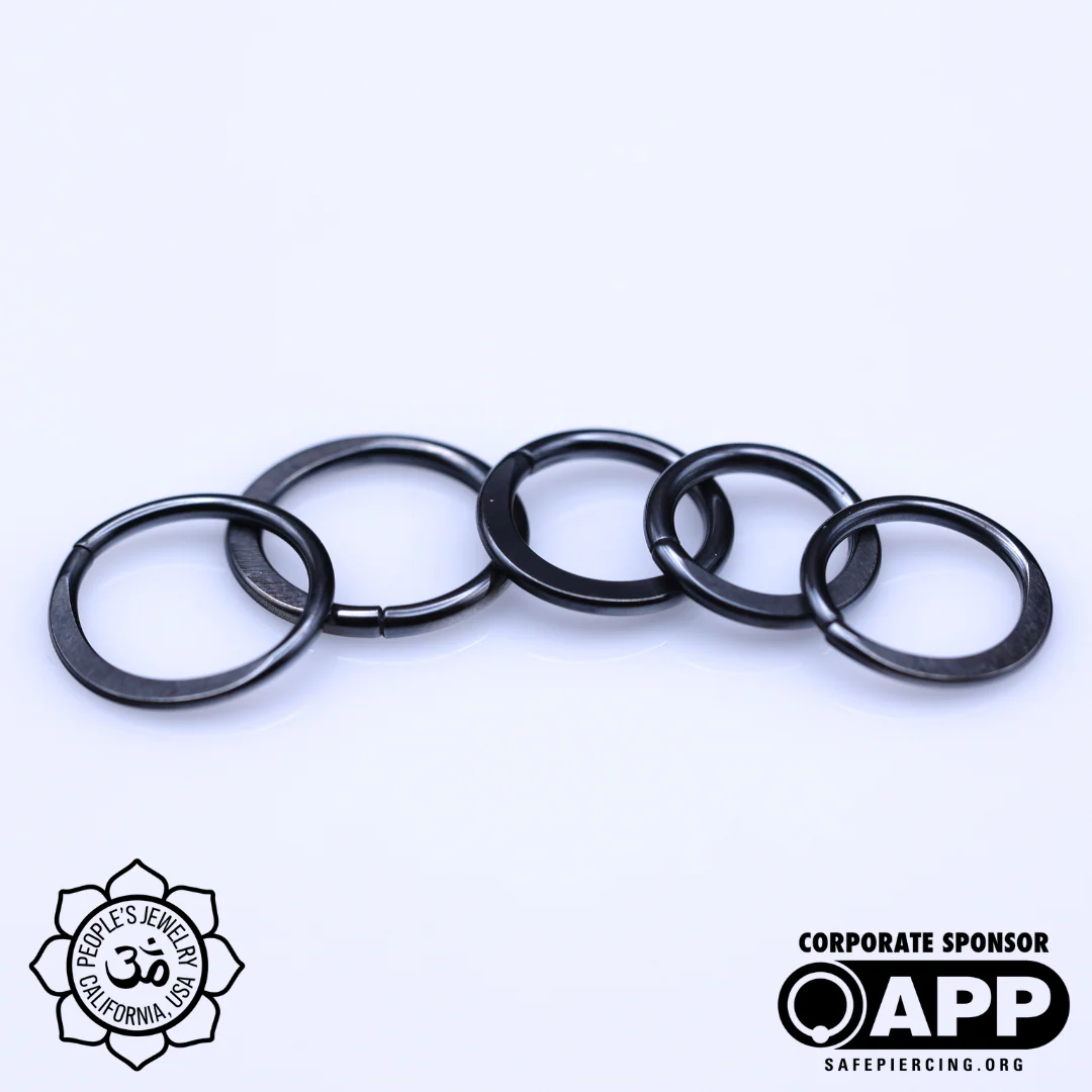 Peoples Jewelry Flattened Niobium Seam Rings - Image 4