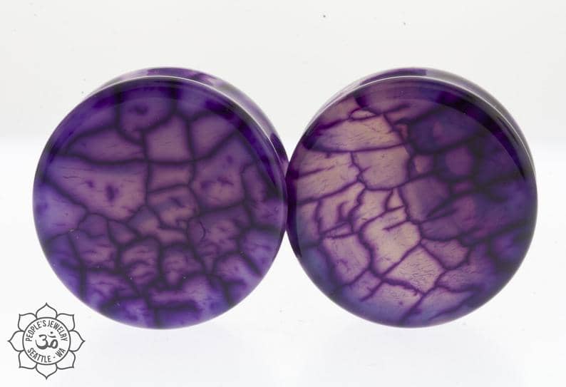 Purple Dragon Vein Plugs by Peoples Jewelry - Image 3