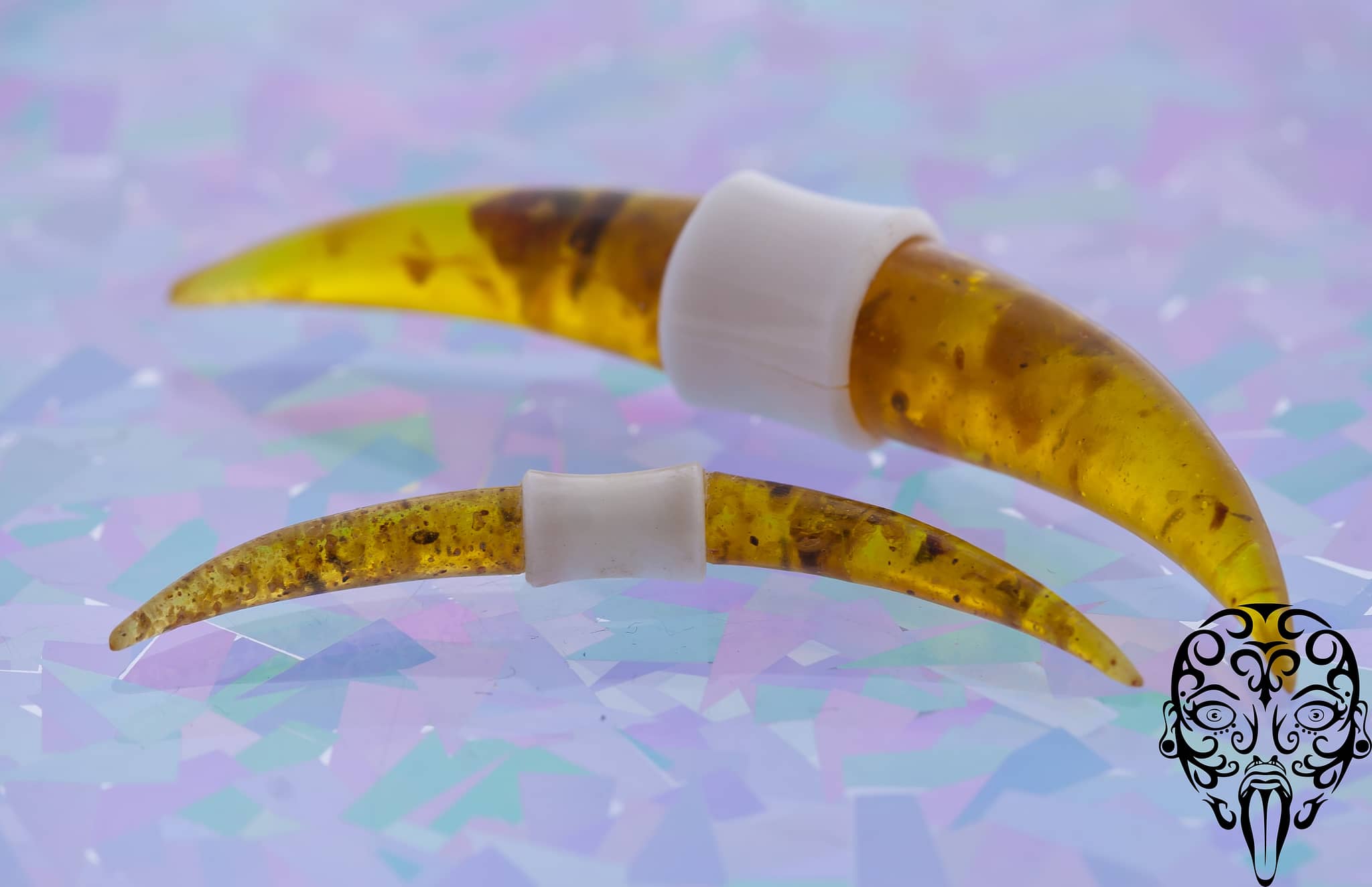 Recon. Amber Tusks with Bone or Horn - Image 2