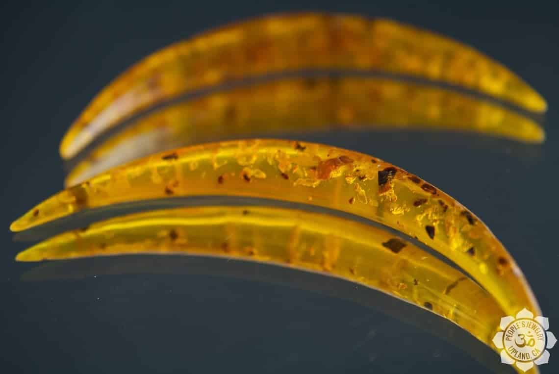 Reconstituted Amber Curved Tusks - Image 3