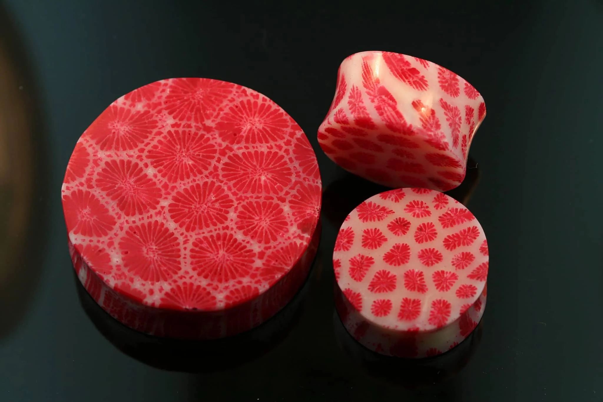Synthetic Red Coral Plugs