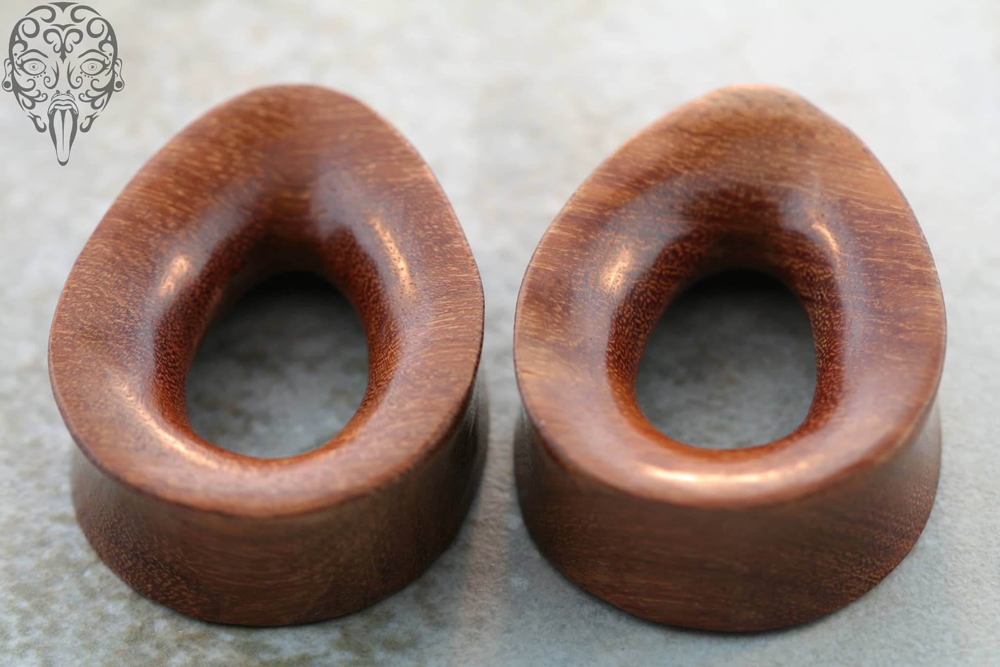 Burl Wood Teardrop Eyelets by Diablo Organics - Image 3