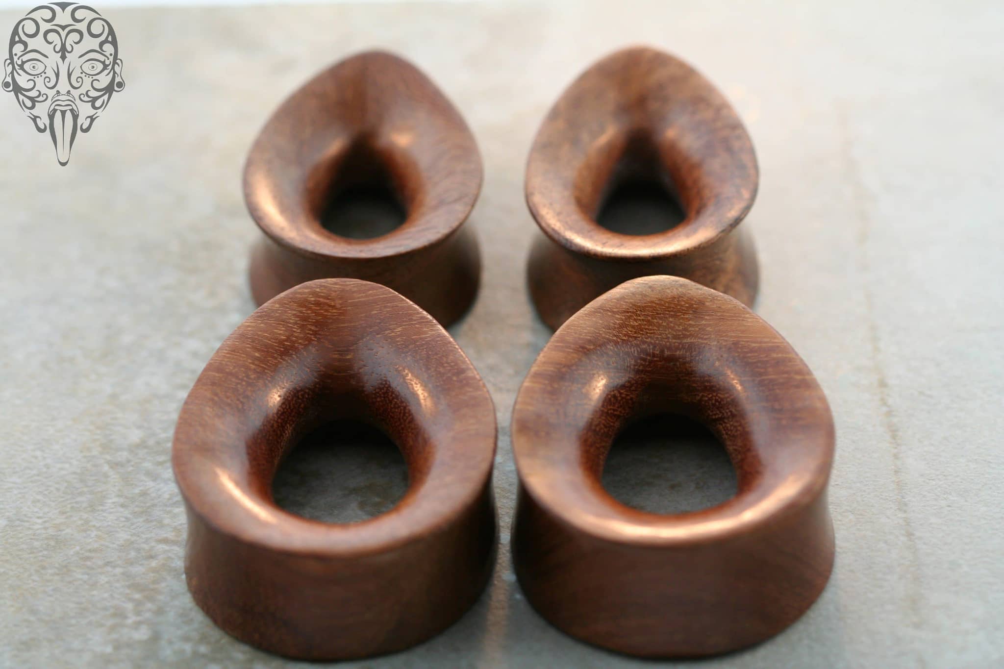 Burl Wood Teardrop Eyelets by Diablo Organics - Image 4