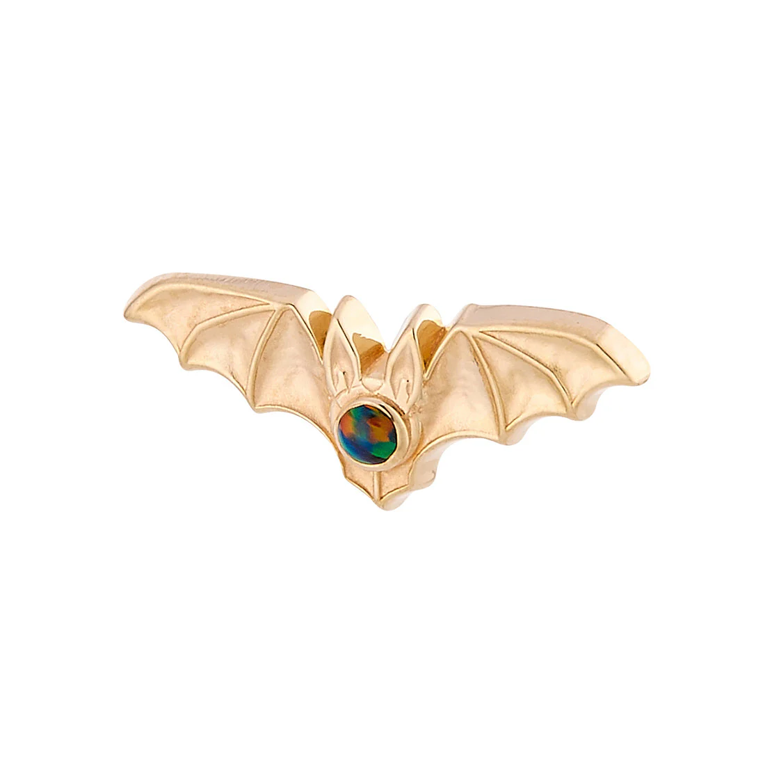 Bat with 1.25mm Gem Threadless End by Body Gems - Image 2