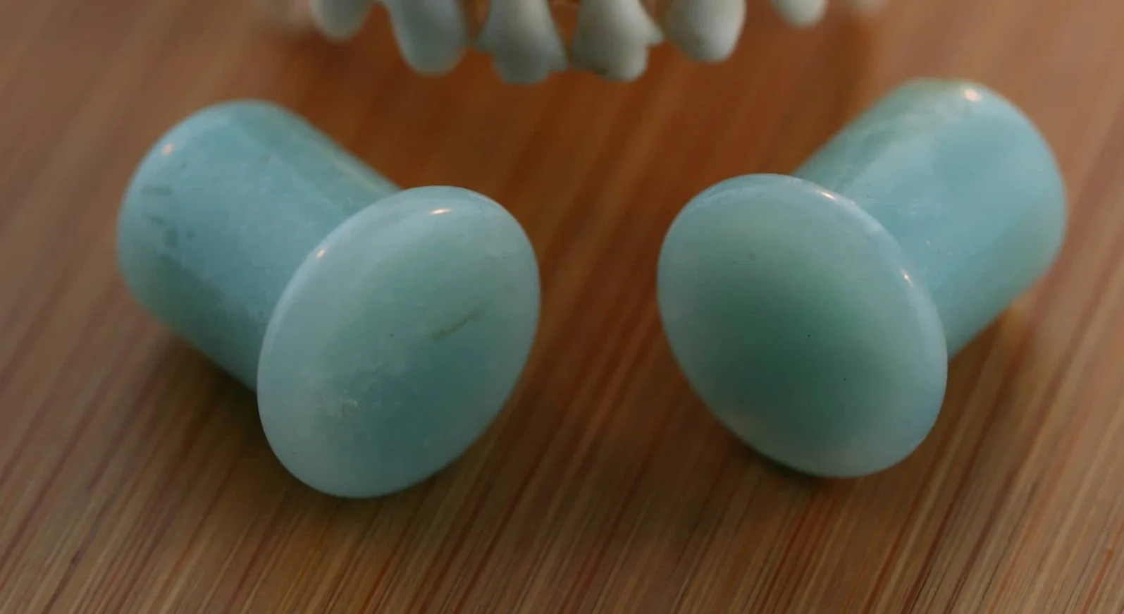 Single Flare Amazonite Plugs - Image 2