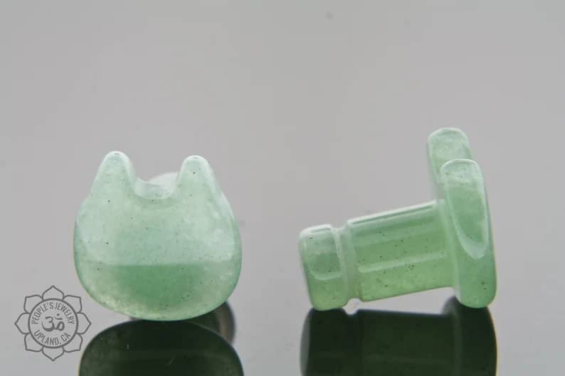Single Flare Kitties - Aventurine - People's Jewelry - Image 2