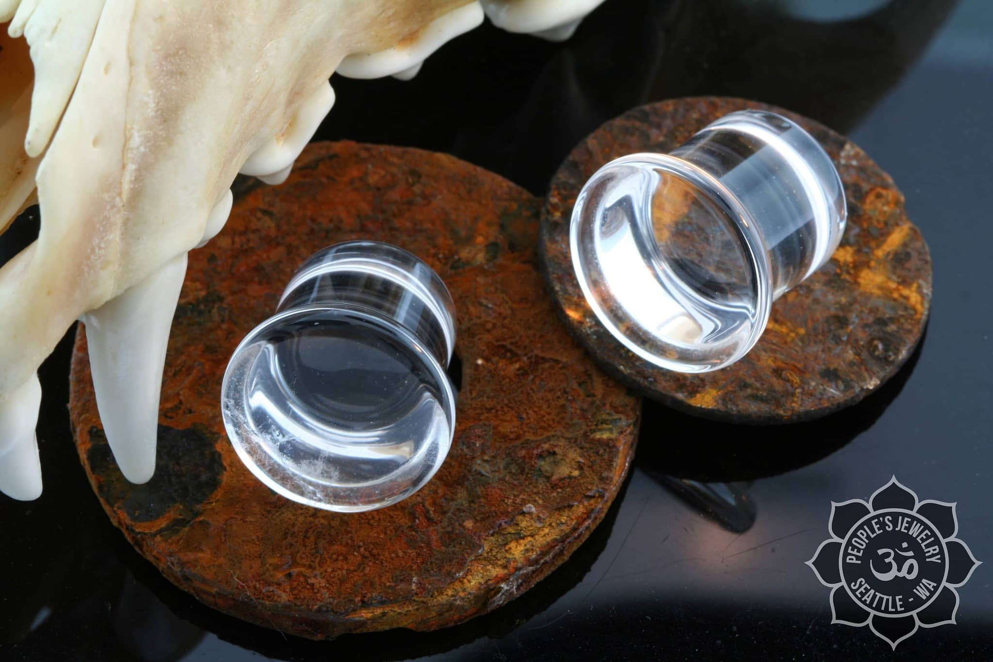 Rock Crystal Single Flare Plugs - Image 2
