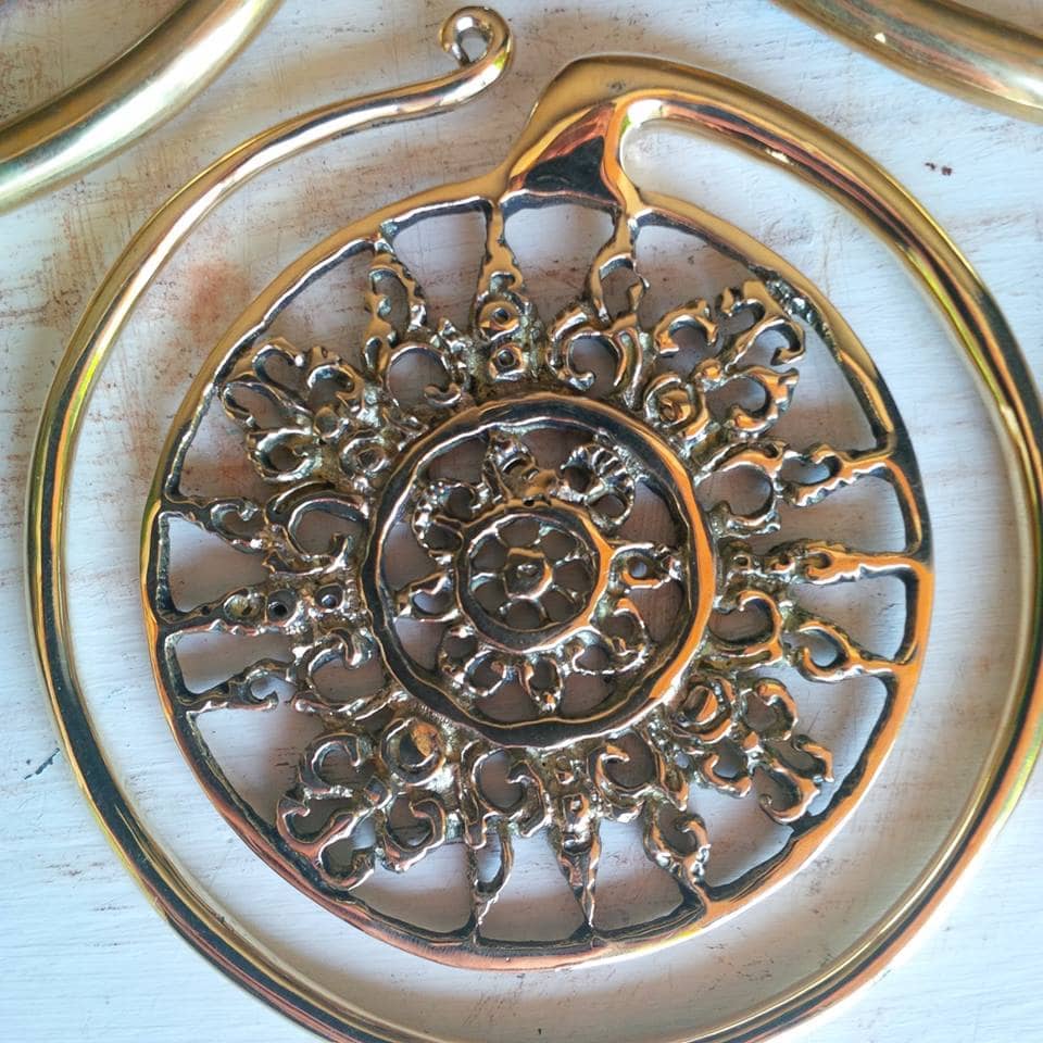 Solid Brass Puju Circles by Diablo Organics - Image 2