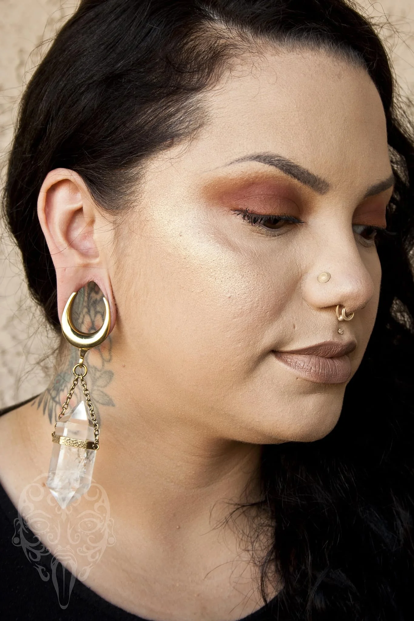 Solid Brass Crystal DT Dangles by Diablo Organics - Image 3