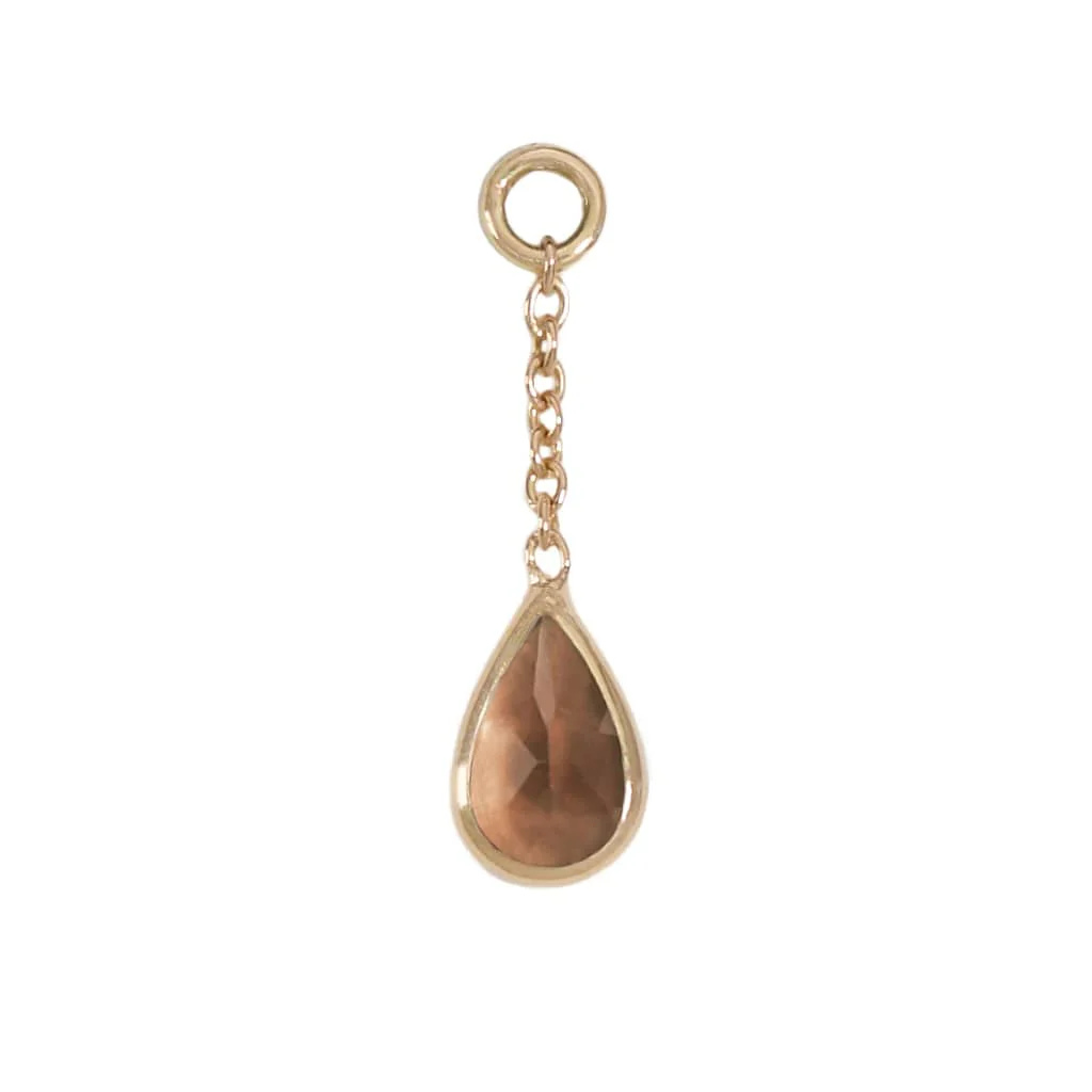 Solid Gold Teardrop Charms by Diablo Organics - Image 3