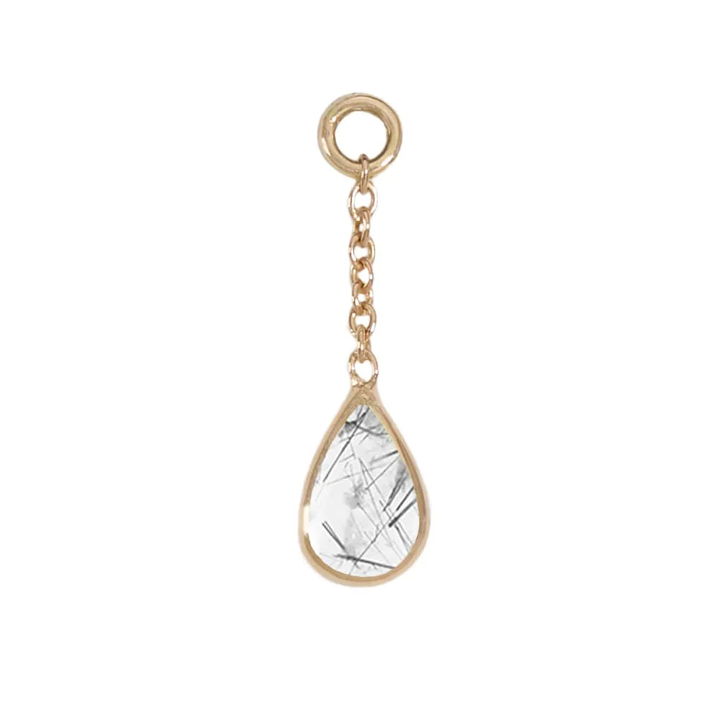 Solid Gold Teardrop Charms by Diablo Organics - Image 4