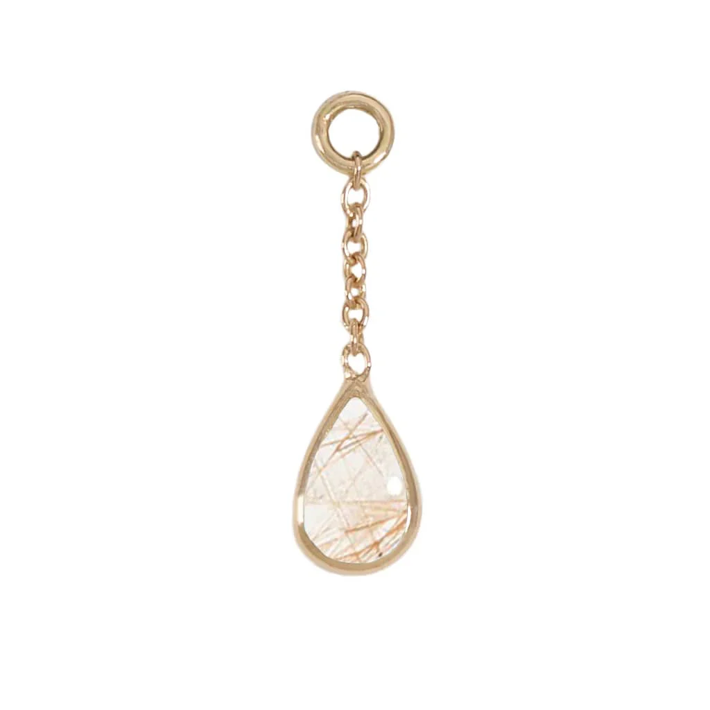 Solid Gold Teardrop Charms by Diablo Organics - Image 5