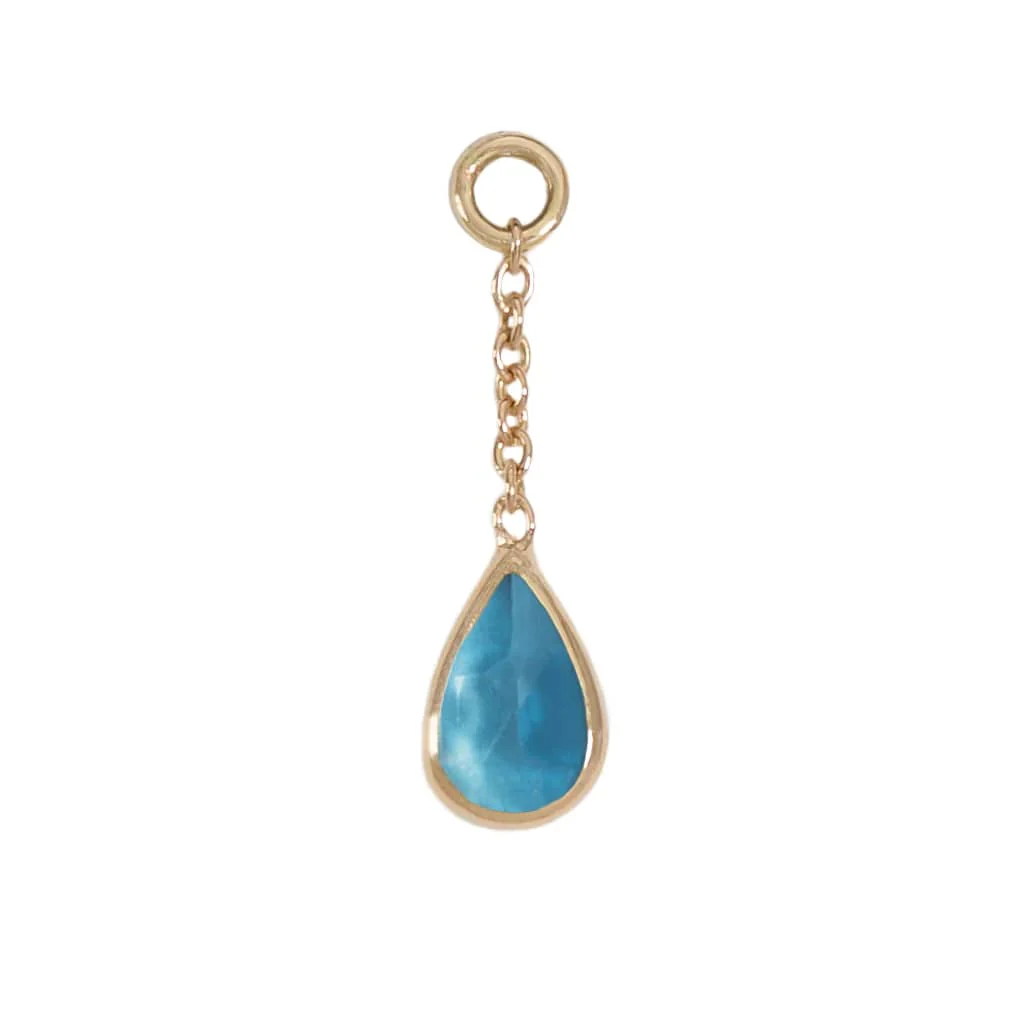 Solid Gold Teardrop Charms by Diablo Organics - Image 6