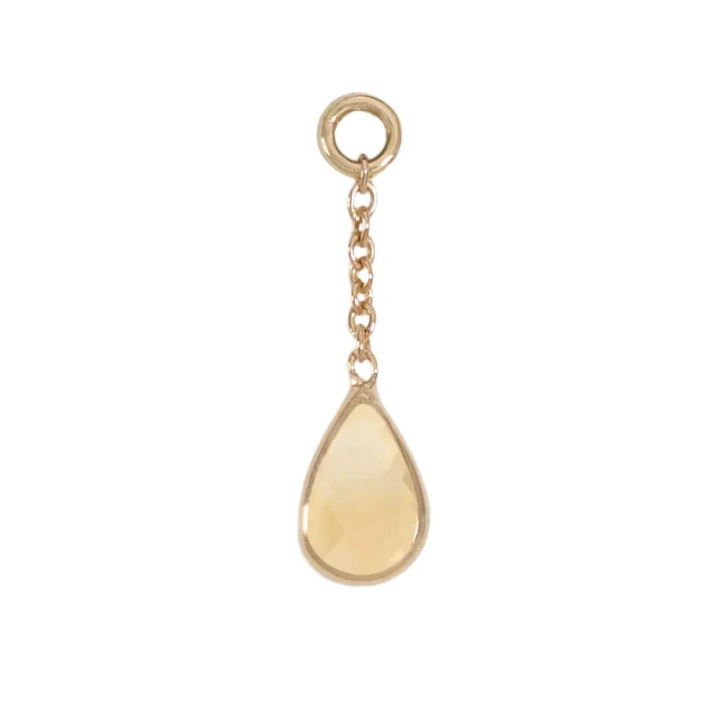 Solid Gold Teardrop Charms by Diablo Organics - Image 7