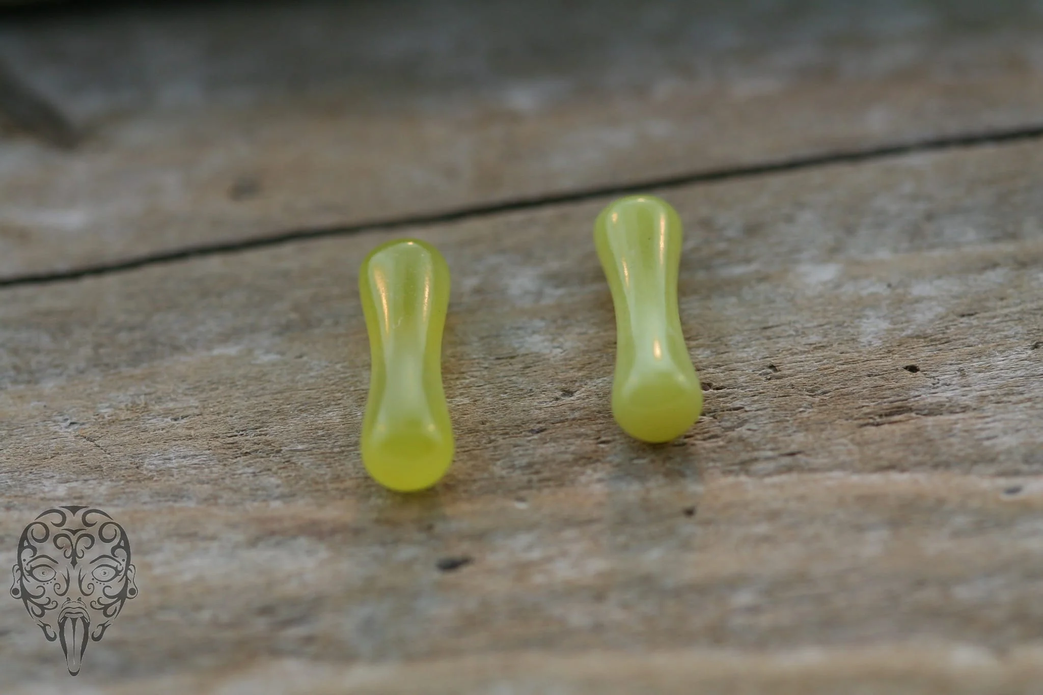 South China Jade Double Round Plugs - Image 2