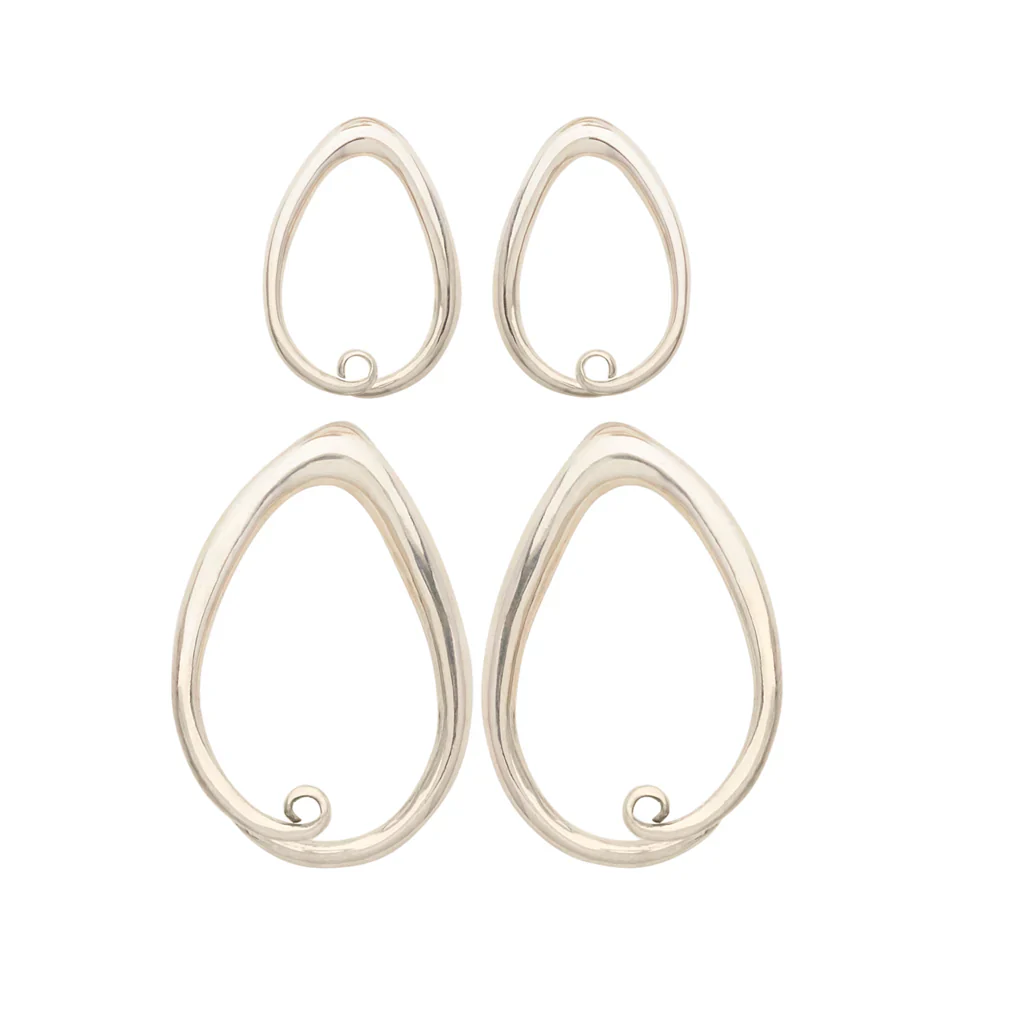 Sterling Silver Tear Coils by Diablo Organics