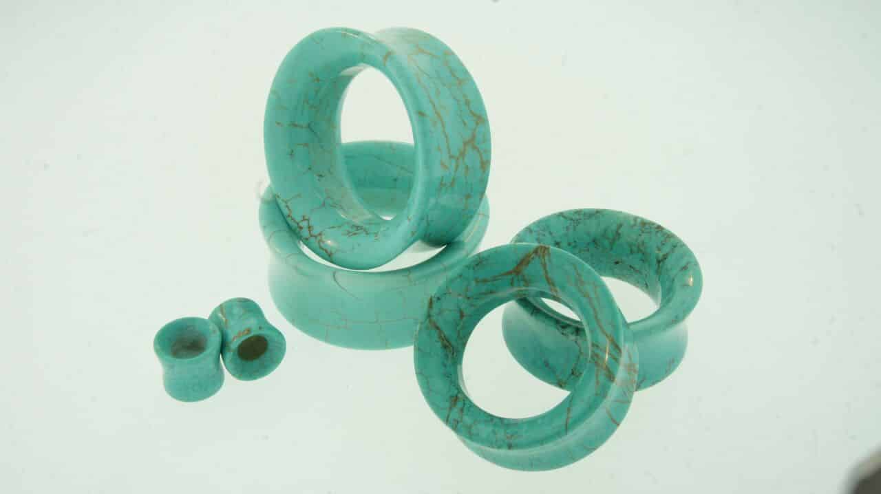"Turquoise" Magnesite Eyelets by Diablo Organics - Image 2