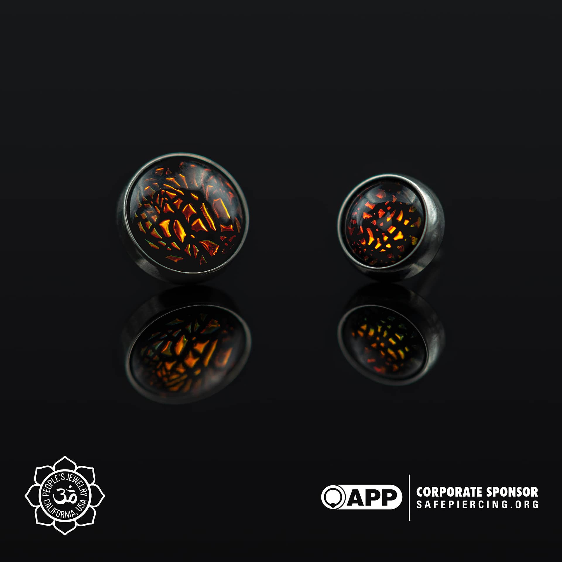 Threaded Glass Cabochons by Peoples Jewelry - Image 5