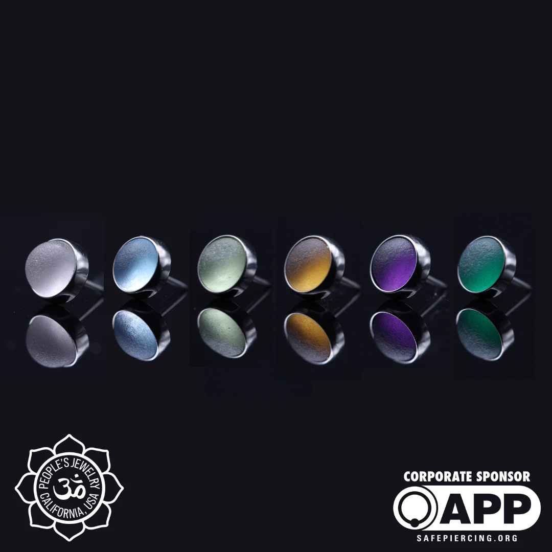 People's Jewelry - Threaded Sand Blasted Natural Stone Cabochons