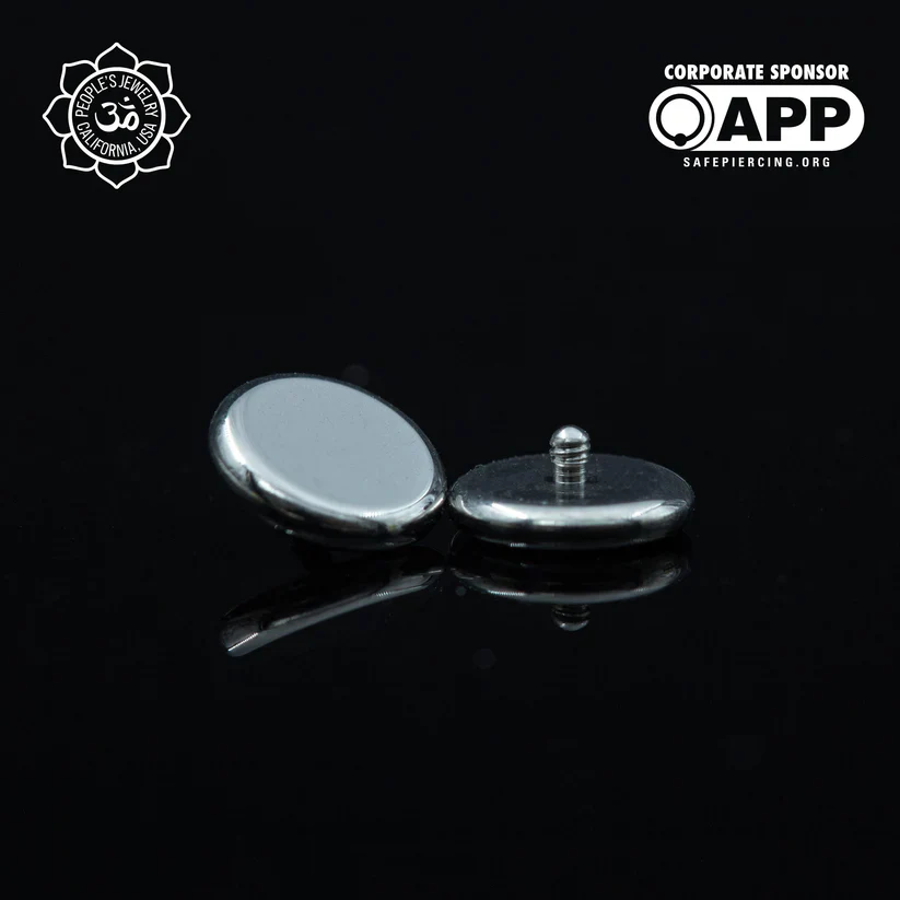Threaded Titanium Disks by People's Jewelry