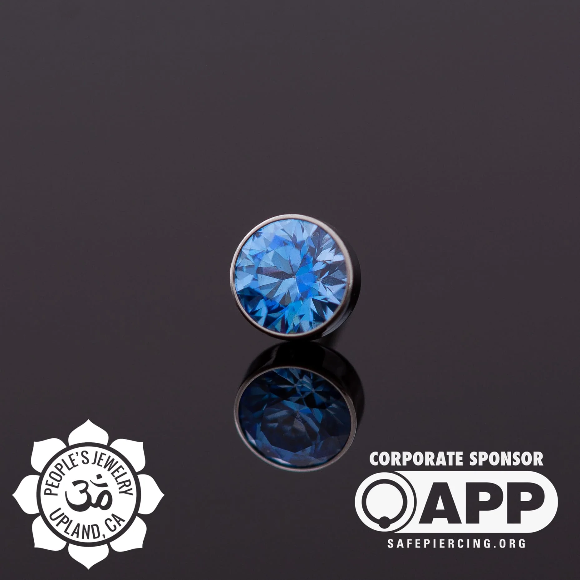 Threaded Titanium Bezel-Set Gems by Peoples Jewelry - Image 3