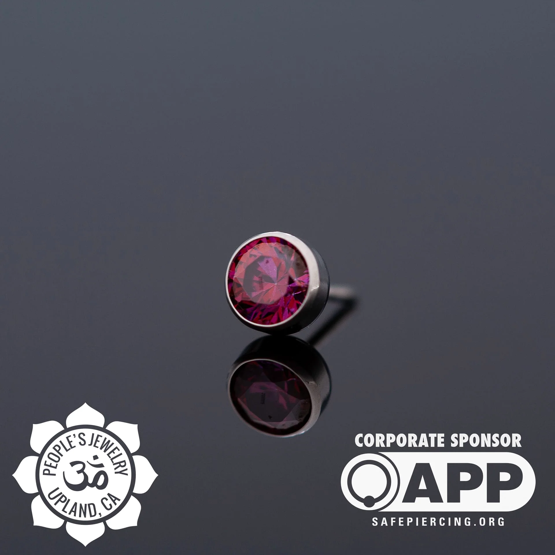 Threaded Titanium Bezel-Set Gems by Peoples Jewelry - Image 7