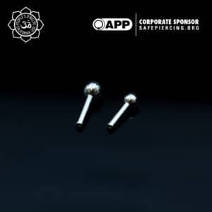 Threadless 14g Ball-Back Labret Posts from People's Jewelry