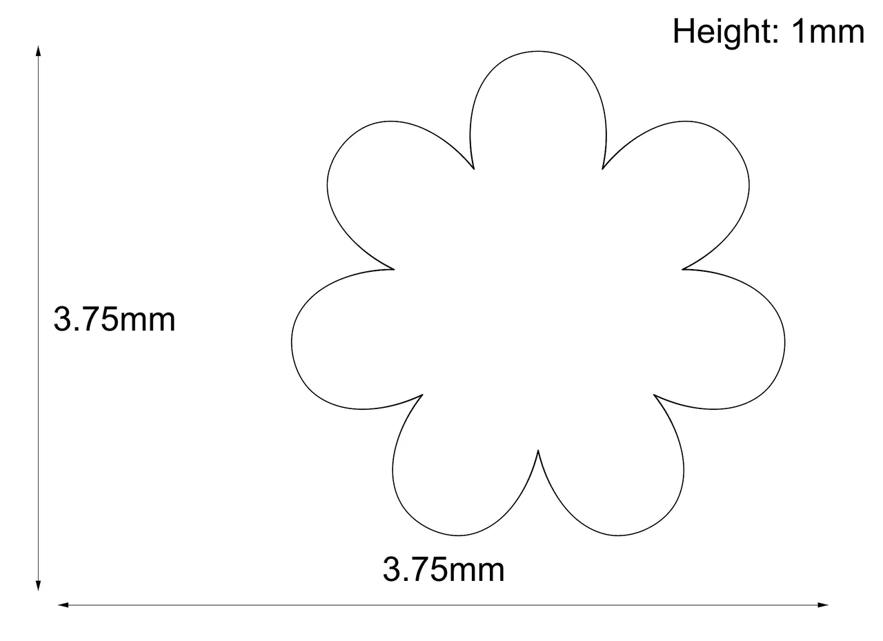 18k Gold 4mm Flower End - Industrial Strength - Image 2