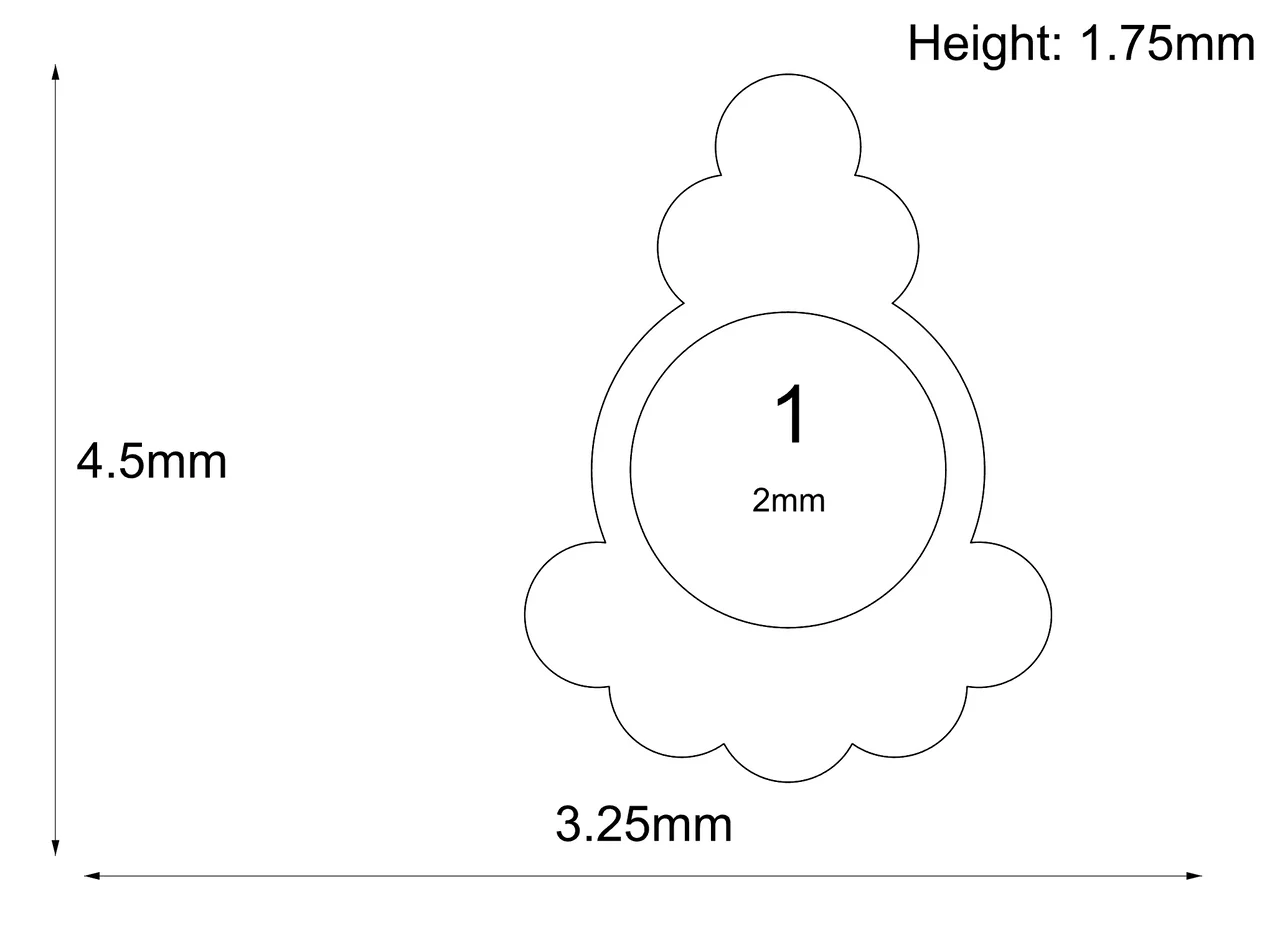 Threadless 18k Gold Dome End #2 - Industrial Strength - Image 2