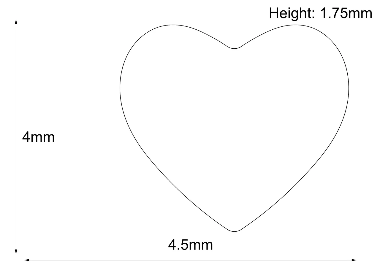 Threadless 18k Gold Small Cosmic Heart End - Industrial Strength - Image 2