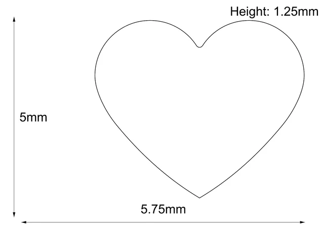 Threadless 18k Gold Stippled HeartnHeart End - Industrial Strength - Image 2