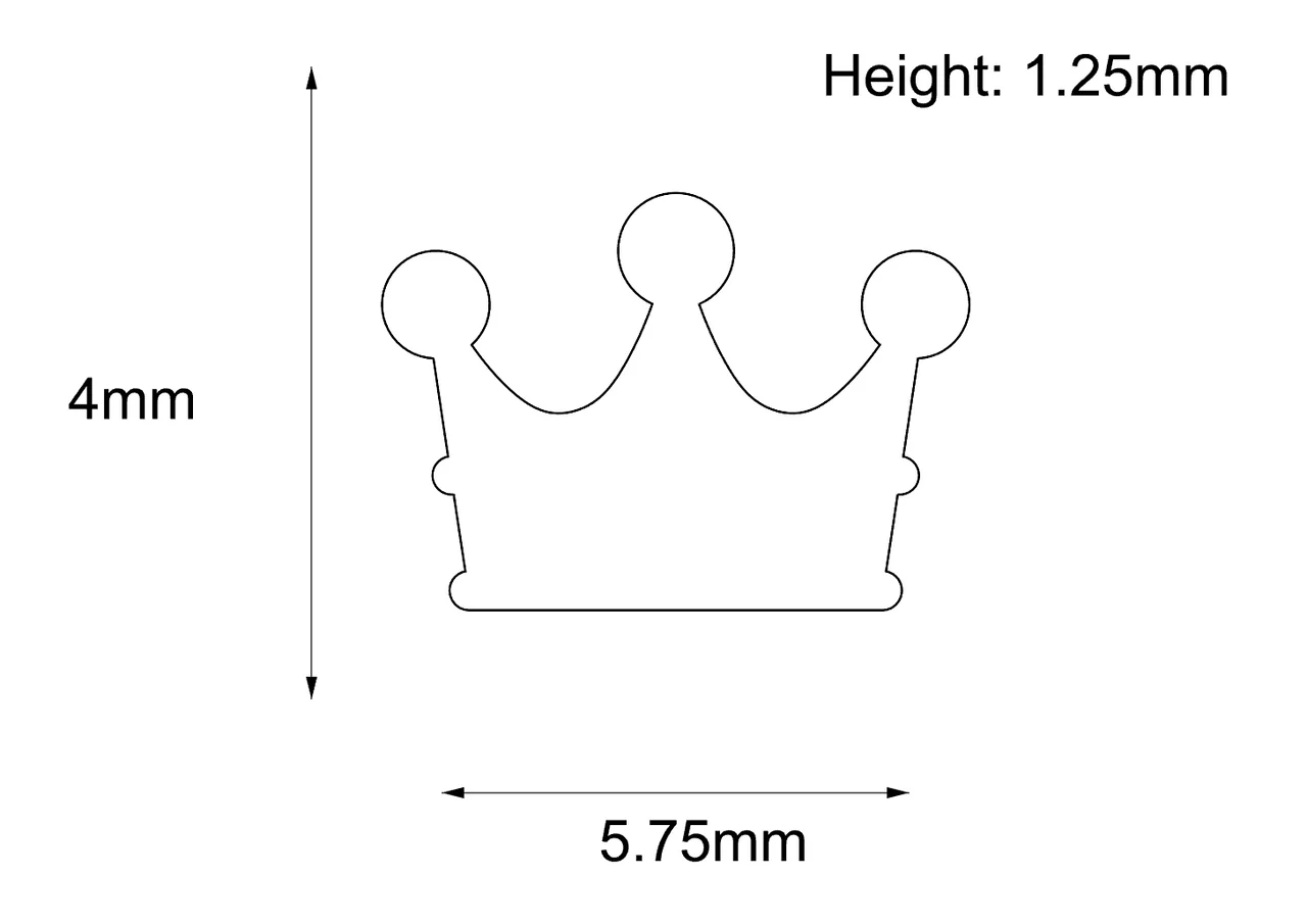Threadless 18k Yellow Gold Crown End - Industrial Strength - Image 2