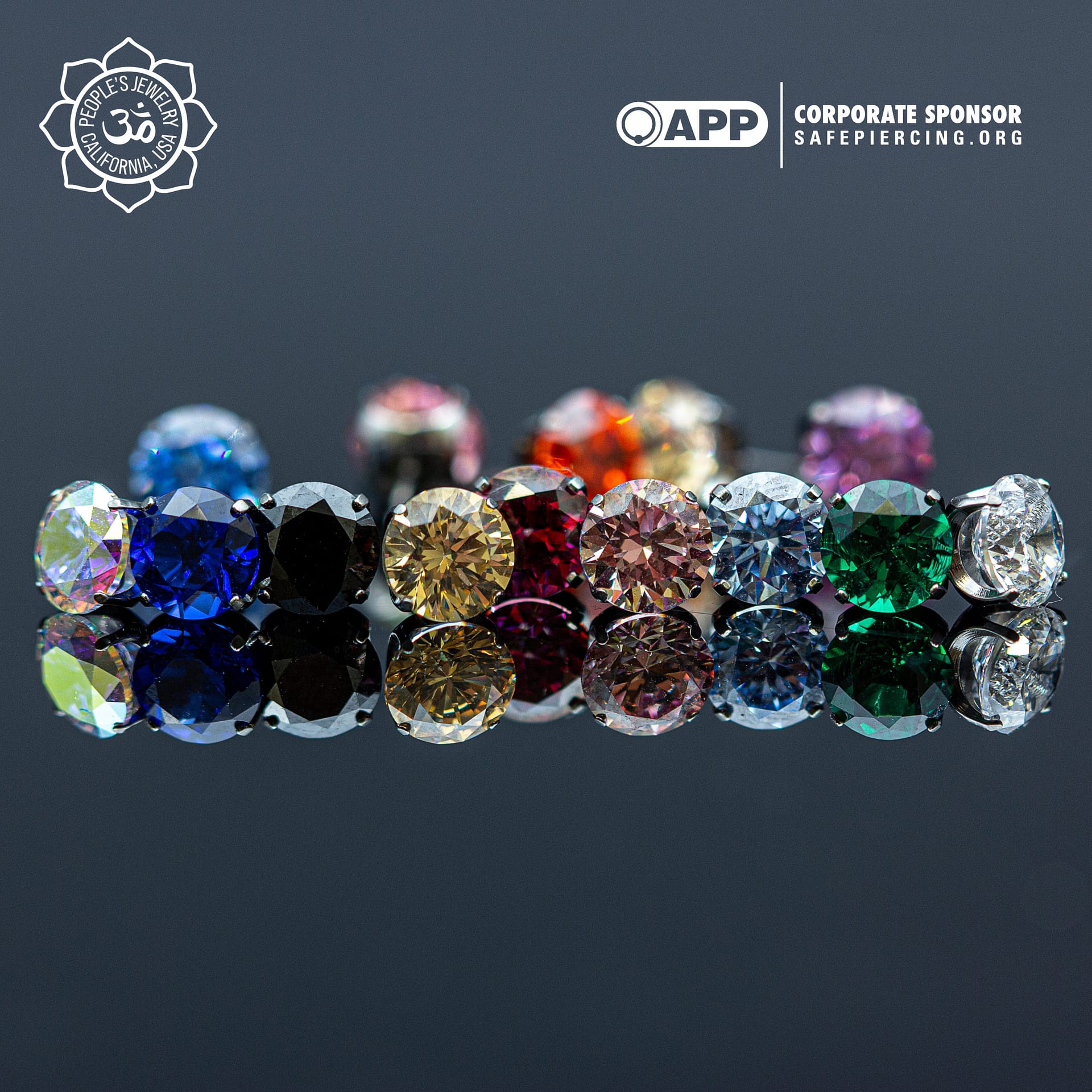 Threadless Prong-Set Gem Ends by Peoples Jewelry