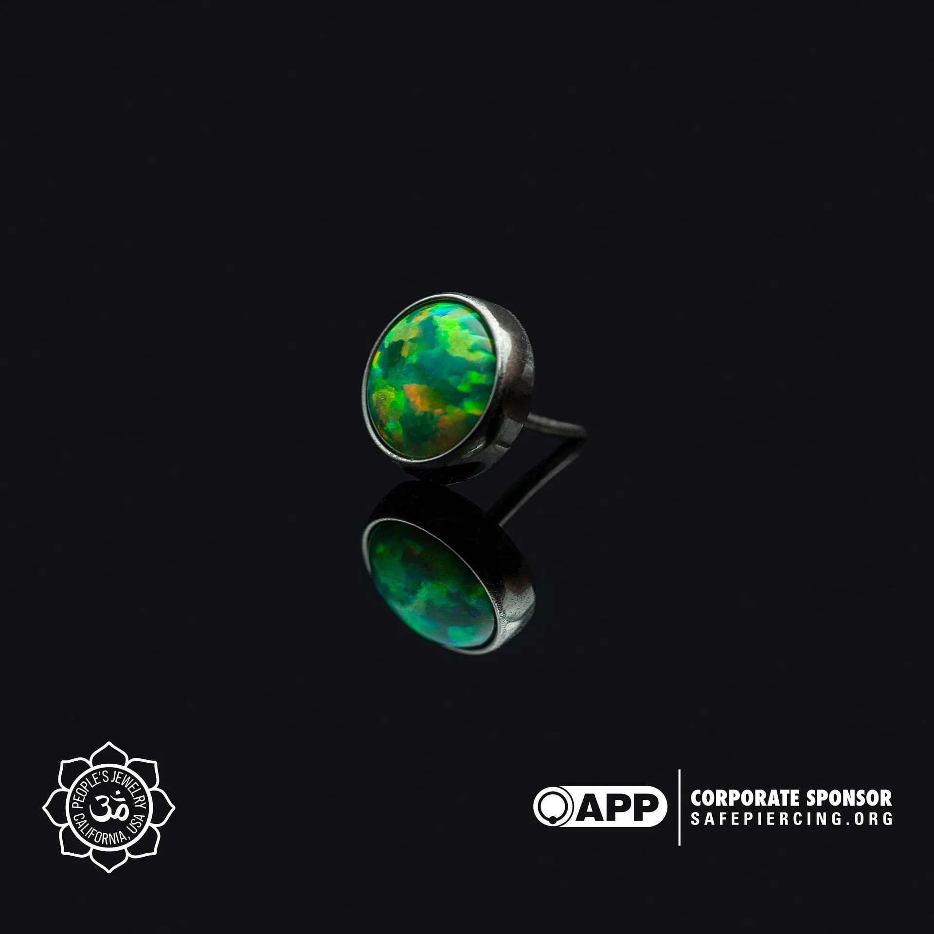 Threadless Opal Cabochon Ends by Peoples Jewelry (5mm) - Image 19