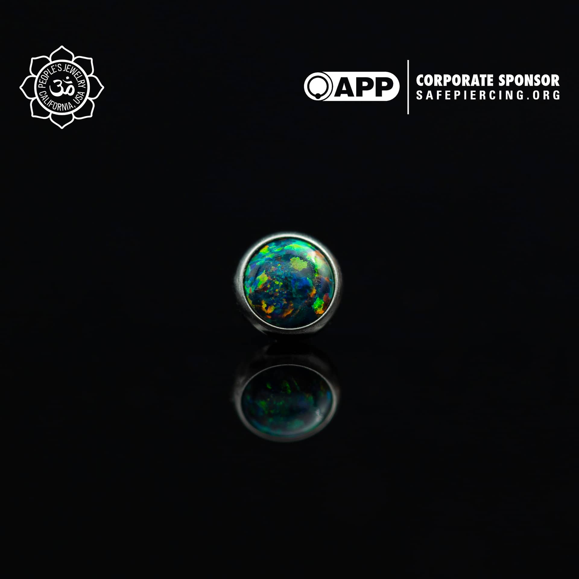 Threadless Opal Cabochon Ends by Peoples Jewelry (5mm) - Image 3