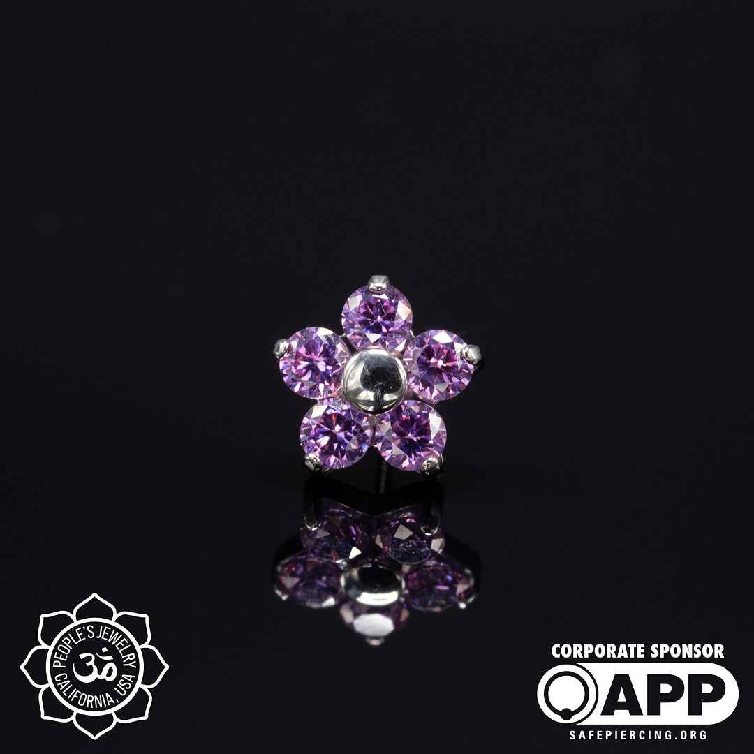 Threadless Flower Gem Ends by Peoples Jewelry - Image 13