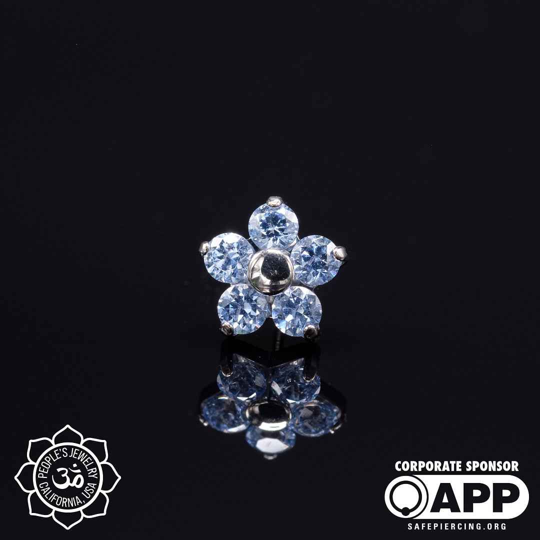 Threadless Flower Gem Ends by Peoples Jewelry - Image 14