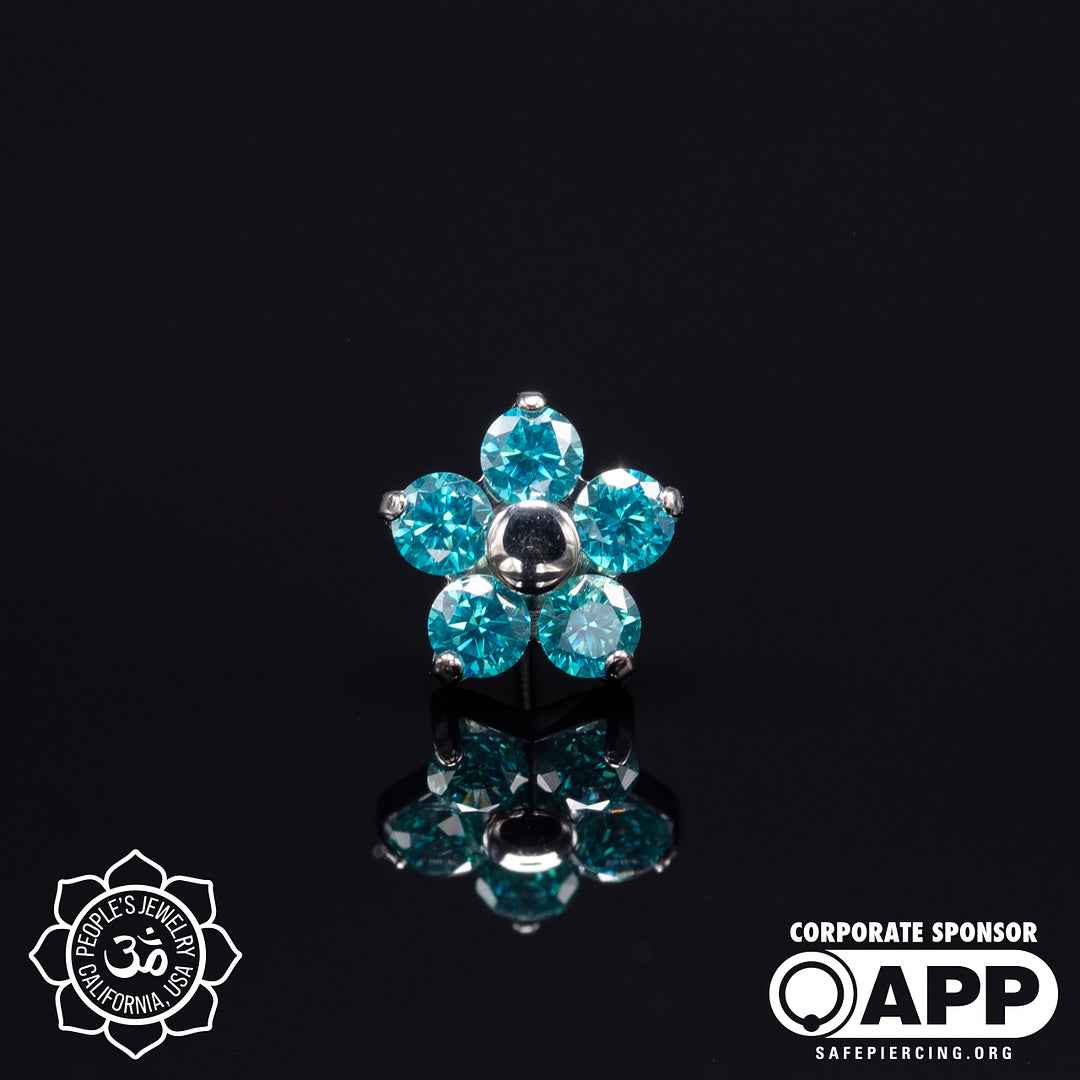 Threadless Flower Gem Ends by Peoples Jewelry - Image 16