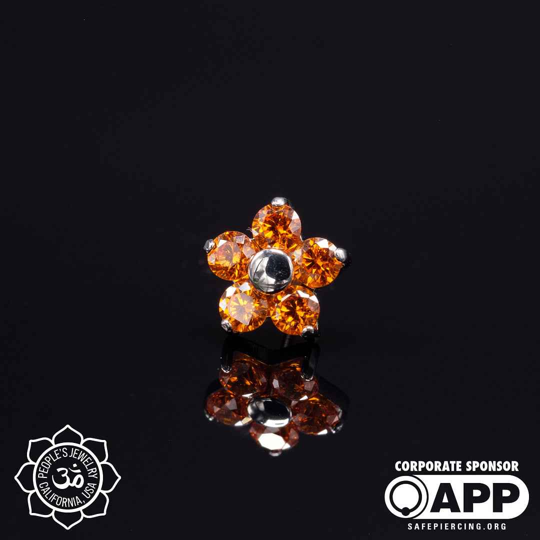Threadless Flower Gem Ends by Peoples Jewelry - Image 17