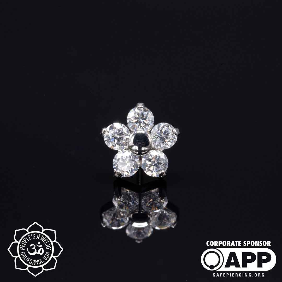 Threadless Flower Gem Ends by Peoples Jewelry - Image 6