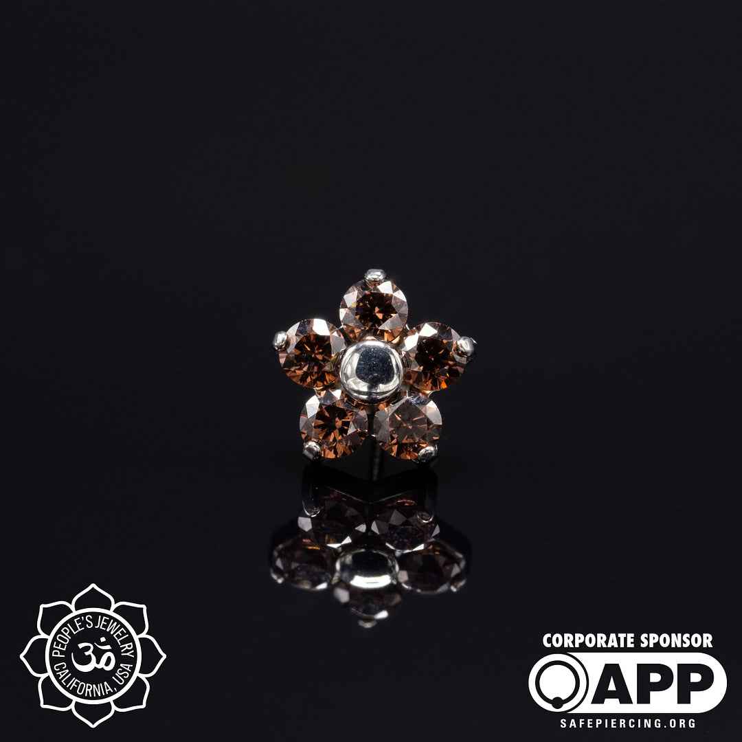Threadless Flower Gem Ends by Peoples Jewelry - Image 7