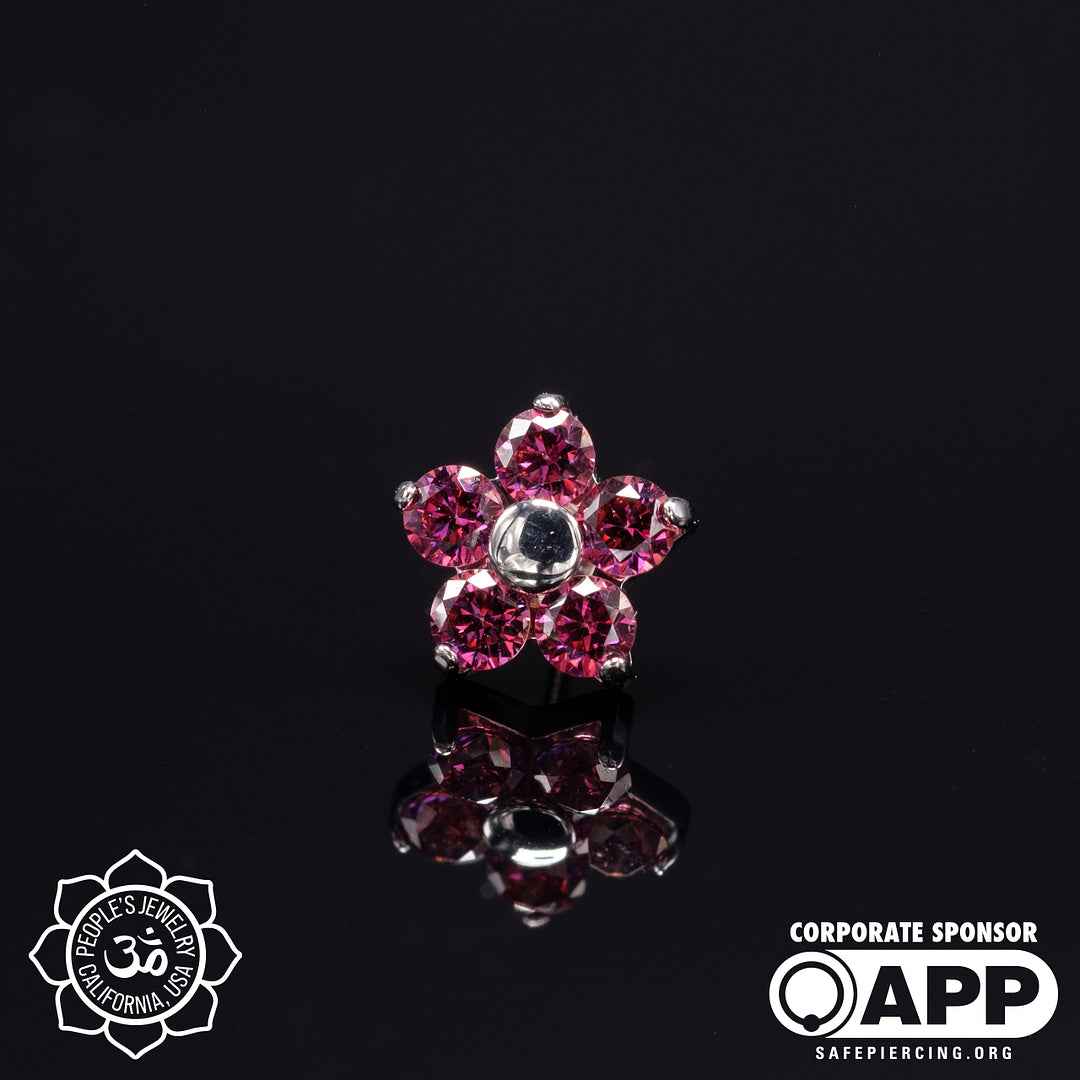 Threadless Flower Gem Ends by Peoples Jewelry - Image 8