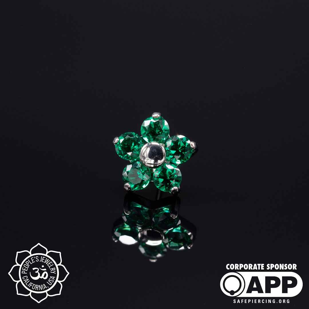 Threadless Flower Gem Ends by Peoples Jewelry - Image 9