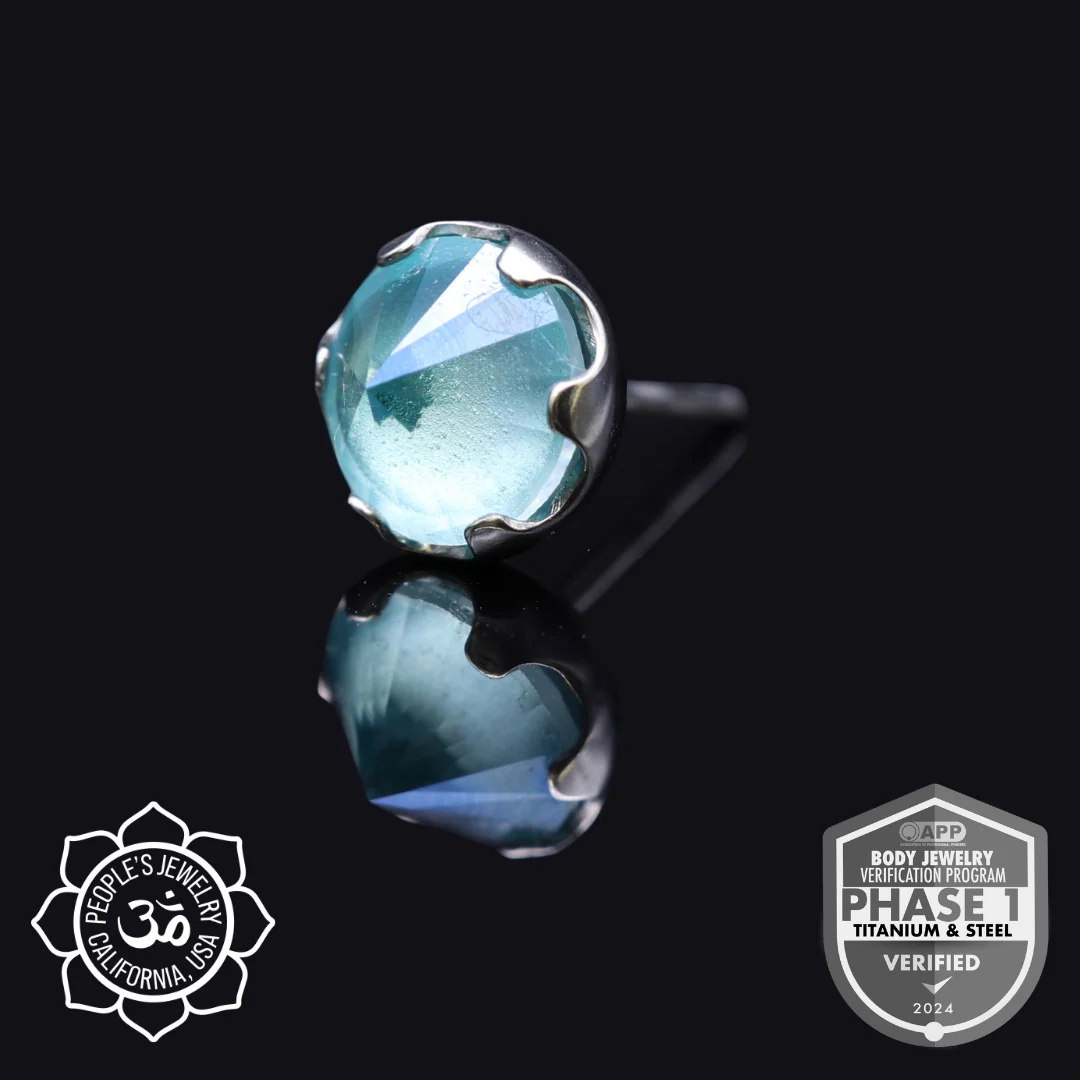 Threaded Frosted Inverted Prong-Set Gem Ends by Peoples Jewelry - Image 11
