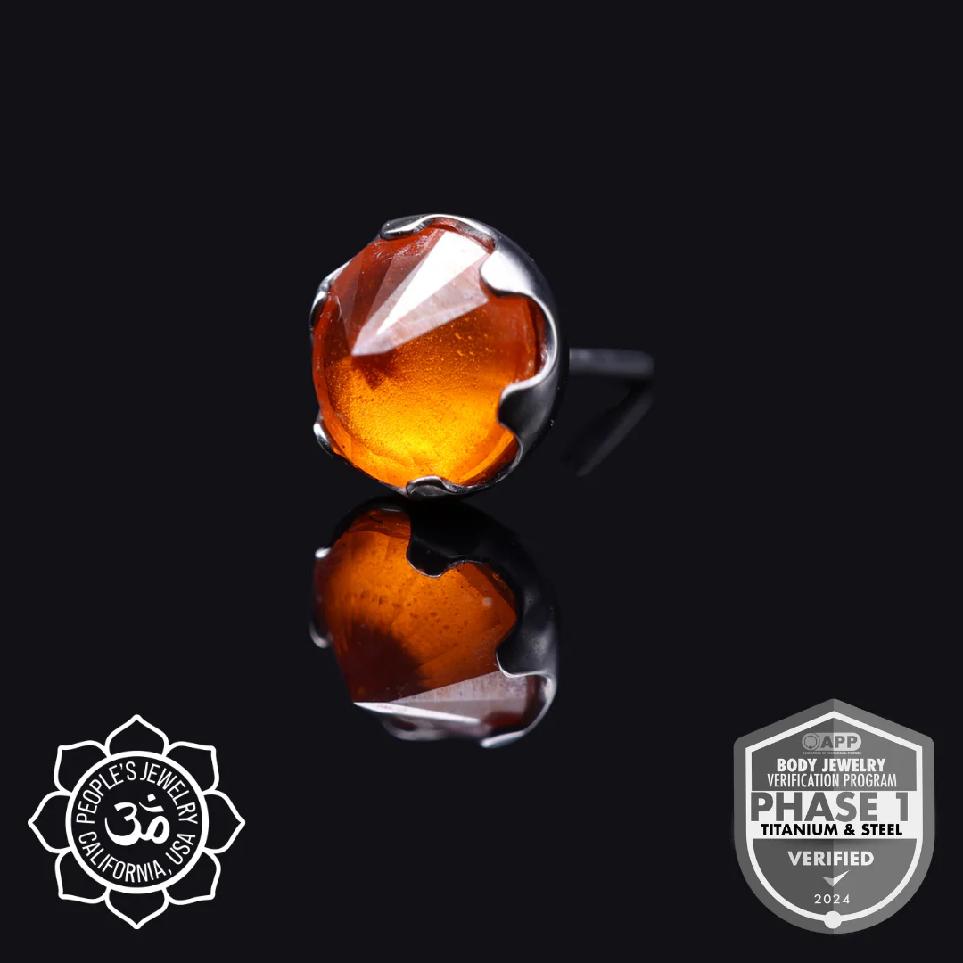 Threaded Frosted Inverted Prong-Set Gem Ends by Peoples Jewelry - Image 12