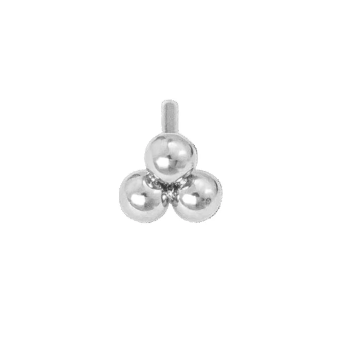 Titanium Triple Bead Threadless End