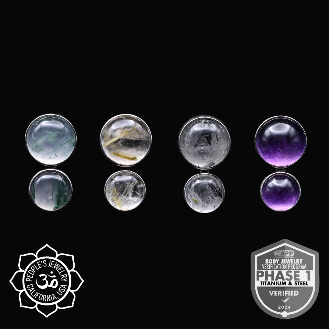 Natural Stone Two Gem Cluster - People's Jewelry